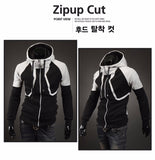 2017 New Casual Hoodies Men European Style Leisure Fleece Autumn Double Zipper Slim Long Sleeves Sweatshirt Tracksuit,1399-SWEATSHIRT-FOREVER KRN