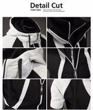 2017 New Casual Hoodies Men European Style Leisure Fleece Autumn Double Zipper Slim Long Sleeves Sweatshirt Tracksuit,1399-SWEATSHIRT-FOREVER KRN