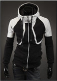 2017 New Casual Hoodies Men European Style Leisure Fleece Autumn Double Zipper Slim Long Sleeves Sweatshirt Tracksuit,1399-SWEATSHIRT-FOREVER KRN