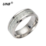 UNB 2017 Retro Luminous Men Ring Stainless Steel Batman Men's Rings Wedding Jewelry for Women Metal Material Bijoux Wholesale-ANILLOS-FOREVER KRN