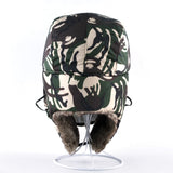 Winter Camo Bomber Hats For Men And Women Aviator Camouflage cap Trapper Thick Faux Fur Leifeng Hat With Earmuffs And Face Mask-camouflage cap CAMOUFLAGE CAP-FOREVER KRN