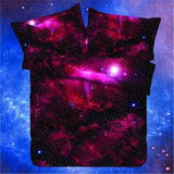 3d Galaxy Bedding Set Twin/Queen Universe Outer Space Themed pillowcase duvet cover flat Sheet 2PCS/3pcs/4pcs Duvet Cover Set-COBERTOR-FOREVER KRN