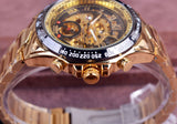 Winner New Number Sport Design Bezel Golden Watch Mens Watches Top Brand Luxury Montre Homme Clock Men Automatic Skeleton Watch-WATCHS-FOREVER KRN