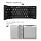 Aluminium Bluetooth Folding Keyboard for ipad  PC tablet phon