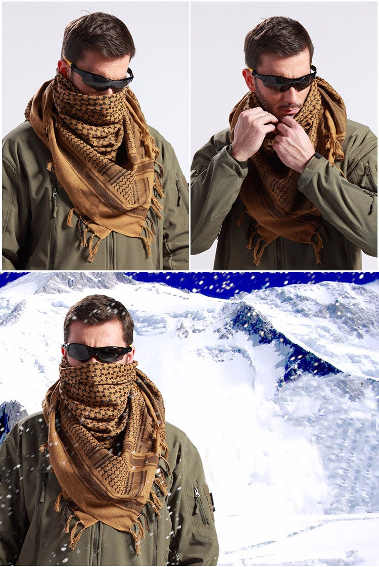 Winter Designer Shemagh Scarf 100% Cotton Luxury Quality Thick Woven Arab  Military Grade New