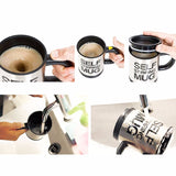 hot sale New 4 colors Stainless Steel Lazy Self Stirring Mug Electric Auto Mixing Tea Milk Coffee Cup Office Gift Eco-Friendly-THERMO-FOREVER KRN