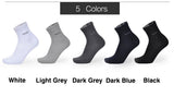 Brand New Men Bamboo Fiber Socks High Quality Casual Breatheable Anti-Bacterial Man Long Sock 5pairs / lot-CALCETINES-FOREVER KRN