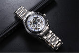 IK Brand Luxury Automatic Mechanical Watches Men 24 hours Display Skeleton Date Watch Sport Casual Wristwatch Clock Hour relojes