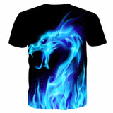 Mr.1991INC Cool T-shirt Men/Women 3d Tshirt Print Blue Fire Snake Short Sleeve Summer Tops Tees T shirt Fashion-PLAYERAS-FOREVER KRN