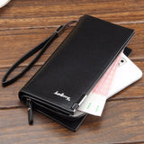 Wallet men with strap fashion men wallets zipper Baellerry brand wallet purse male clutch long purse multifunction big capacity