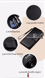 Men Wallets Top Quality Male Clutch Big Capacity Cellphone Bag  Leather wallet men purse Zipper Pocket  Man Purse Long Baellerry