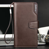 Men Wallets Top Quality Male Clutch Big Capacity Cellphone Bag  Leather wallet men purse Zipper Pocket  Man Purse Long Baellerry