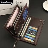 Wallet men with strap fashion men wallets zipper Baellerry brand wallet purse male clutch long purse multifunction big capacity