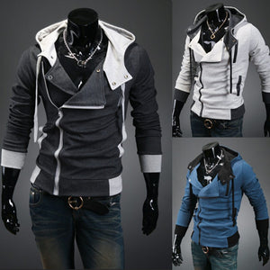 New 2017 Spring & Autumn Fashion Casual Slim Cardigan Assassin Creed Hoodies Sweatshirt Outerwear Jackets Men,Size M-6XL,W20-SUDADERAS-FOREVER KRN