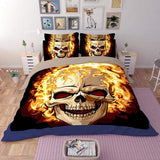 Cool Unique bedroom 3D Skeleton Print duvet cover set Skull bedding sets queen size single bed linen housse de couette-COBERTOR-FOREVER KRN