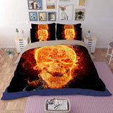 Cool Unique bedroom 3D Skeleton Print duvet cover set Skull bedding sets queen size single bed linen housse de couette-COBERTOR-FOREVER KRN