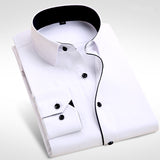 2017 Brand New Men Shirt Male Dress Shirts Men's Fashion Casual Long Sleeve Business Formal Shirt camisa social masculina-CAMISAS-FOREVER KRN