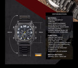 INFANTRY Men Watches Luxury Brand Chronograph Date Day Tactical Male Clock Waterproof Military Digital Watch Relogio Masculino