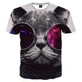 Mr.1991INC Cats T-shirt Men/Women 3d Print Meow Star Cat Hip Hop Cartoon TShirts Summer Tops Tees Fashion 3d shirts-PLAYERAS-FOREVER KRN