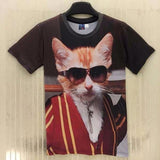 Mr.1991INC Cats T-shirt Men/Women 3d Print Meow Star Cat Hip Hop Cartoon TShirts Summer Tops Tees Fashion 3d shirts-PLAYERAS-FOREVER KRN