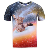 Mr.1991INC Cats T-shirt Men/Women 3d Print Meow Star Cat Hip Hop Cartoon TShirts Summer Tops Tees Fashion 3d shirts-PLAYERAS-FOREVER KRN