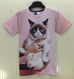 Mr.1991INC Cats T-shirt Men/Women 3d Print Meow Star Cat Hip Hop Cartoon TShirts Summer Tops Tees Fashion 3d shirts-PLAYERAS-FOREVER KRN