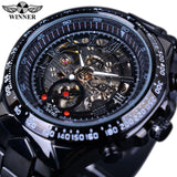 Winner New Number Sport Design Bezel Golden Watch Mens Watches Top Brand Luxury Montre Homme Clock Men Automatic Skeleton Watch-WATCHS-FOREVER KRN