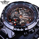 Winner New Number Sport Design Bezel Golden Watch Mens Watches Top Brand Luxury Montre Homme Clock Men Automatic Skeleton Watch-WATCHS-FOREVER KRN