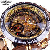 Winner New Number Sport Design Bezel Golden Watch Mens Watches Top Brand Luxury Montre Homme Clock Men Automatic Skeleton Watch-WATCHS-FOREVER KRN