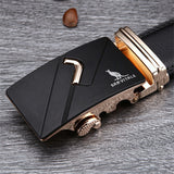 Famous Brand Belt Men 100% Good Quality Cowskin Genuine Luxury Leather Men's Belts for Men,Strap Male Metal Automatic Buckle-CINTURONES-FOREVER KRN