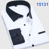 2017 Brand New Men Shirt Male Dress Shirts Men's Fashion Casual Long Sleeve Business Formal Shirt camisa social masculina-CAMISAS-FOREVER KRN