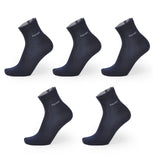 Brand New Men Bamboo Fiber Socks High Quality Casual Breatheable Anti-Bacterial Man Long Sock 5pairs / lot-CALCETINES-FOREVER KRN