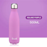 New Top Quality Swell Coke Bottle Creative Insulation Cup With High-grad Stainless Steel Vacuum Bottle Star Coffee Cup Water Cup-THERMO-FOREVER KRN