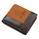 Famous Luxury Brand Genuine Leather Men Wallets Coin Pocket Zipper Men's Leather Wallet with Coin Purse portfolio cartera ZC8042