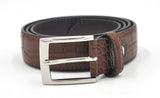 Mens Fashion Waist Belts Faux Crocodile Pattern Belts With Split Leather Luxury Crocodile Belt Men Designer Accessories Belts