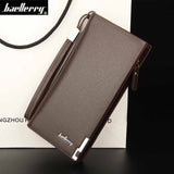 Wallet men with strap fashion men wallets zipper Baellerry brand wallet purse male clutch long purse multifunction big capacity