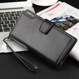 Men Wallets Top Quality Male Clutch Big Capacity Cellphone Bag  Leather wallet men purse Zipper Pocket  Man Purse Long Baellerry