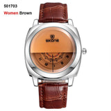 2016 Hot!Casual SKONE Genuine Men & Women Brand Wristwatches Special design Military Leather Sports Watch Relogio Masculino-WATCHS-FOREVER KRN