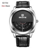 2016 Hot!Casual SKONE Genuine Men & Women Brand Wristwatches Special design Military Leather Sports Watch Relogio Masculino-WATCHS-FOREVER KRN