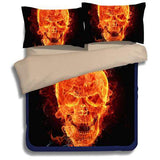 Cool Unique bedroom 3D Skeleton Print duvet cover set Skull bedding sets queen size single bed linen housse de couette-COBERTOR-FOREVER KRN