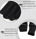 2017New Design Men Winter Gloves Luxury Leather Moto Guantes PU Patchwork Thick Gloves Male Motocicleta Thermal Warm Gloves G033-GUANTES-FOREVER KRN