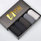 Men Bamboo Fiber Socks Brand New Casual Business Anti-Bacterial Deodorant Breatheable Man Long Sock 5pairs / lot-CALCETINES-FOREVER KRN