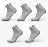 Men Bamboo Fiber Socks Brand New Casual Business Anti-Bacterial Deodorant Breatheable Man Long Sock 5pairs / lot-CALCETINES-FOREVER KRN