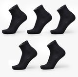 Men Bamboo Fiber Socks Brand New Casual Business Anti-Bacterial Deodorant Breatheable Man Long Sock 5pairs / lot-CALCETINES-FOREVER KRN