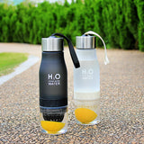 2017 Xmas Gift 700ml Water Bottle H20 plastic Fruit infusion bottle Infuser Drink Outdoor Sports Juice lemon Portable Water