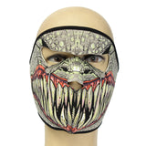 Details about Neoprene FULL Face Reversible Biker Skateboard Motor Bike Scary Sports Mask-MASCARA FACIAL-FOREVER KRN