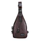 VICUNA POLO Famous Brand Theftproof Magnetic Button Open Leather Mens Chest Bags Fashion Travel Crossbody Bag Man Messenger Bag-MOCHILAS Y BOLSOS-FOREVER KRN