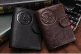 CONTACT'S Real Genuine Leather Mens Passport Holder Wallets Man Cowhide Passport Cover Purse Brand Male Credit&Id Car Wallet-BILLETERAS-FOREVER KRN