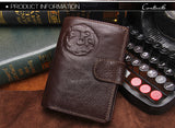 CONTACT'S Real Genuine Leather Mens Passport Holder Wallets Man Cowhide Passport Cover Purse Brand Male Credit&Id Car Wallet-BILLETERAS-FOREVER KRN