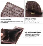 CONTACT'S Real Genuine Leather Mens Passport Holder Wallets Man Cowhide Passport Cover Purse Brand Male Credit&Id Car Wallet-BILLETERAS-FOREVER KRN